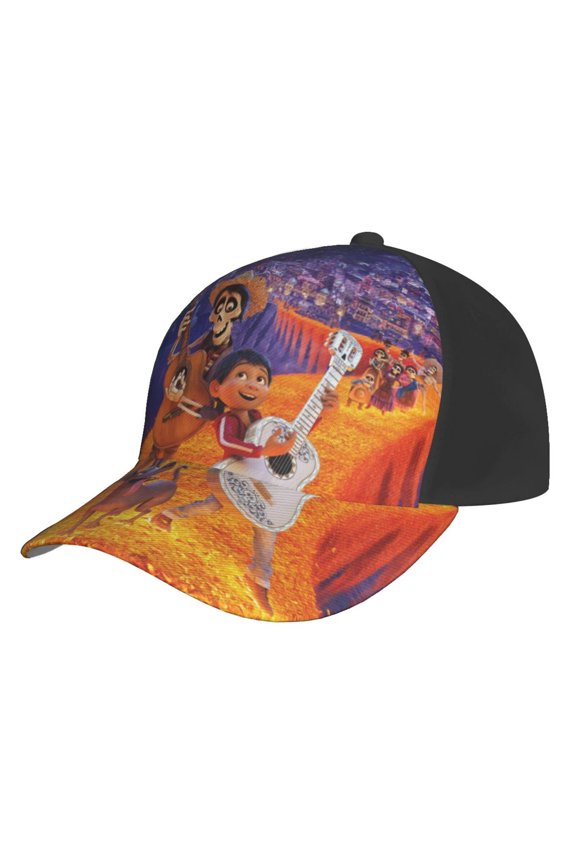 Unisex Coco Movie Baseball Cap Adjustable Trucker Hat For Running Sports Hiking Camping