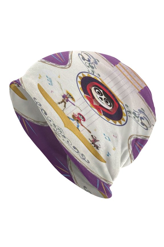 Unisex Coco Movie Knitted Hat Warm Slouchy Knit Hat Headwear Skull Hat For Men Women