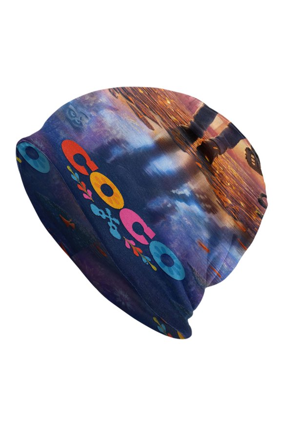 Unisex Coco Movie Knitted Hat Warm Slouchy Knit Hat Headwear Skull Hat For Men Women