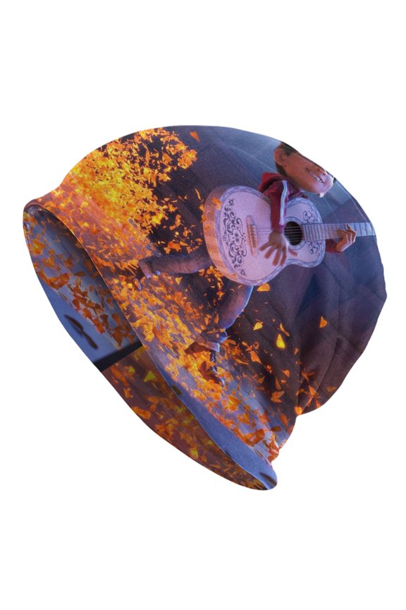 Unisex Coco Movie Knitted Hat Warm Slouchy Knit Hat Headwear Skull Hat For Men Women