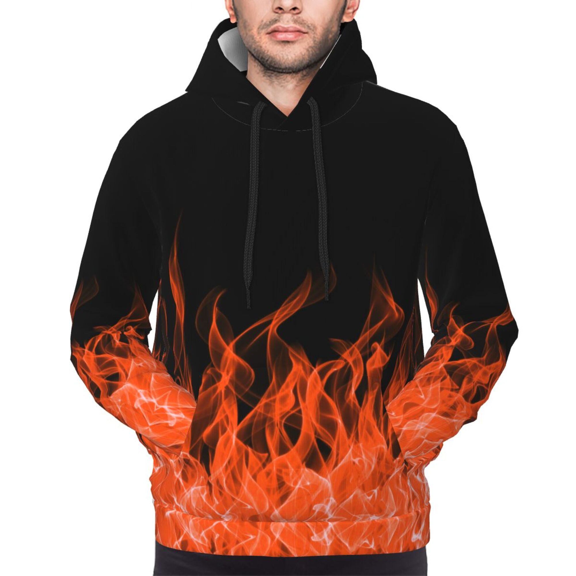  Love Fire Fighter Mens Graphic Hoodies Long Sleeve Sweatshirt  Casual Streetwear Hip-Hop Pullover S : Sports & Outdoors