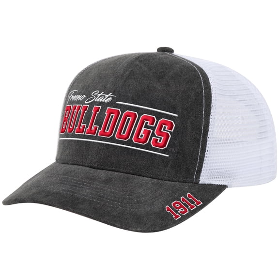 Unisex Colosseum Gray Fresno State Bulldogs Billy 2400 Adjustable Trucker Hat