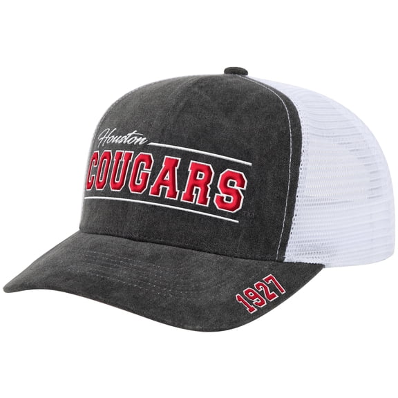 Unisex Colosseum Gray Houston Cougars Billy 2400 Adjustable Trucker Hat