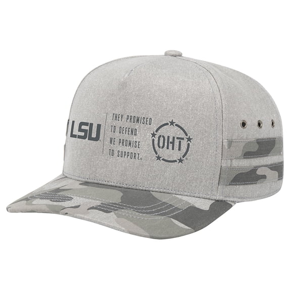 Unisex Colosseum Gray LSU Tigers OHT Squad Podium Adjustable Hat
