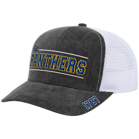 Unisex Colosseum  Gray Pitt Panthers Billy 2400 Adjustable Trucker Hat