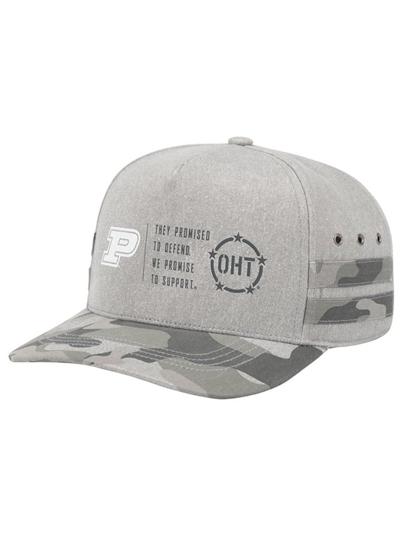 Unisex Colosseum Gray Purdue Boilermakers OHT Squad Podium Adjustable Hat