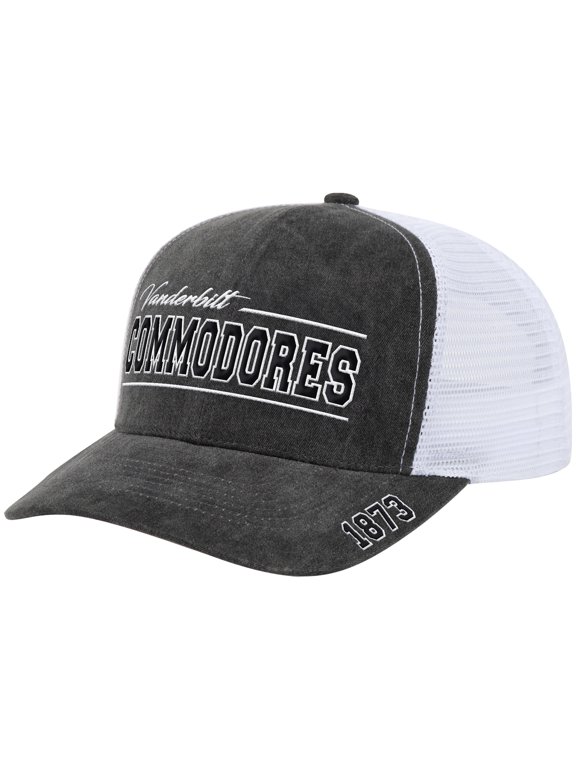 Unisex Colosseum Gray Vanderbilt Commodores Billy 2400 Adjustable Trucker Hat