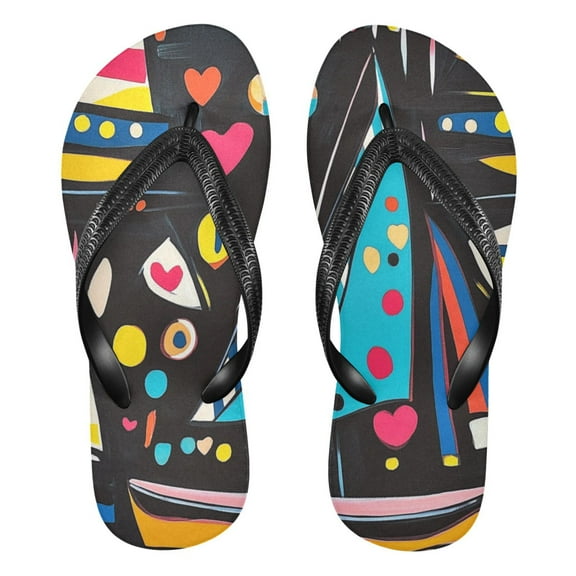 Unisex Comfort Flip Flops Summer Thong Sandals Non Slip Soles Flip Flop for Beach, Pool, and Daily Wear Bright Colors Sailboat S