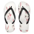 thumbnail image 1 of Unisex Comfort Flip Flops Summer Thong Sandals Non Slip Soles Flip Flop for Beach, Pool, and Daily Wear Cartoon-style Rabbits L, 1 of 8