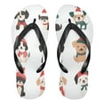thumbnail image 1 of Unisex Comfort Flip Flops Summer Thong Sandals Non Slip Soles Flip Flop for Beach, Pool, and Daily Wear Christmas-themed Dog S, 1 of 8