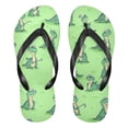 thumbnail image 1 of Unisex Comfort Flip Flops Summer Thong Sandals Non Slip Soles Flip Flop for Beach, Pool, and Daily Wear Cute Cartoon Alligator M, 1 of 8