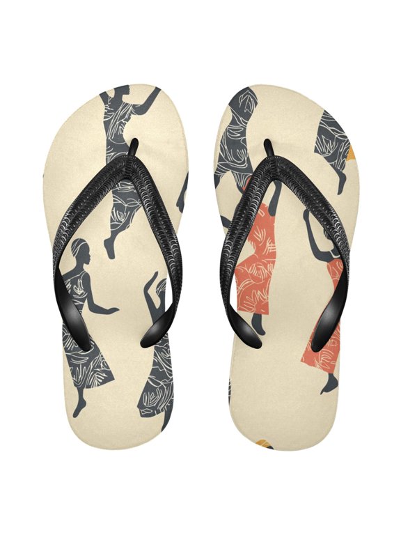 Unisex Comfort Flip Flops Summer Thong Sandals Non Slip Soles Flip Flop for Beach, Pool, and Daily Wear Dancing Woman L