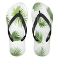 thumbnail image 1 of Unisex Comfort Flip Flops Summer Thong Sandals Non Slip Soles Flip Flop for Beach, Pool, and Daily Wear Green Palm Leaves L, 1 of 8