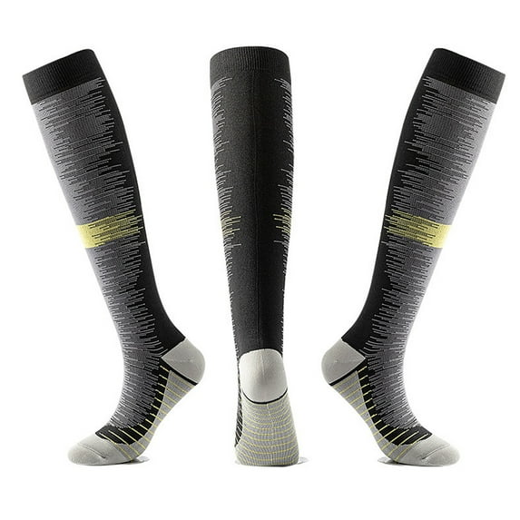 Unisex Compression Socks For Men Women, Moisture Wicking Long Tube Athletic Socks For Running Hiking Fitness