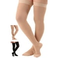 thumbnail image 1 of Unisex Compression Thigh High 20-30mmHg by Absolute Support - Beige, Large, 1 of 11