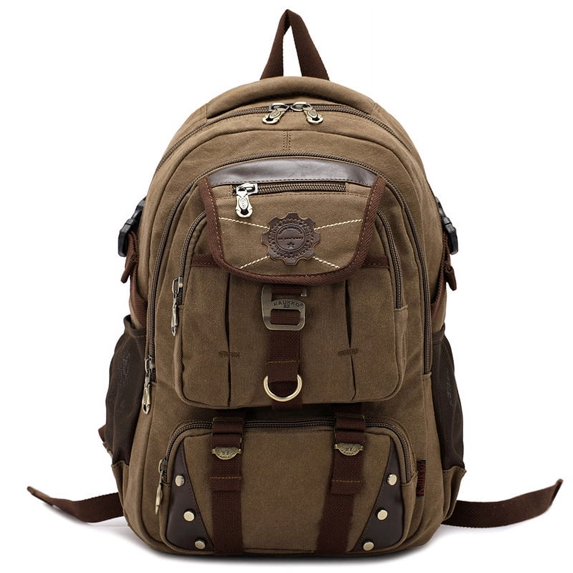 Unisex Computer Backpack Outdoor Hiking Backpack FJ33,Deep Khaki