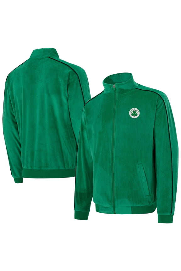 Unisex Concepts Sport  Kelly Green Boston Celtics Archives Velour Full-Zip Jacket