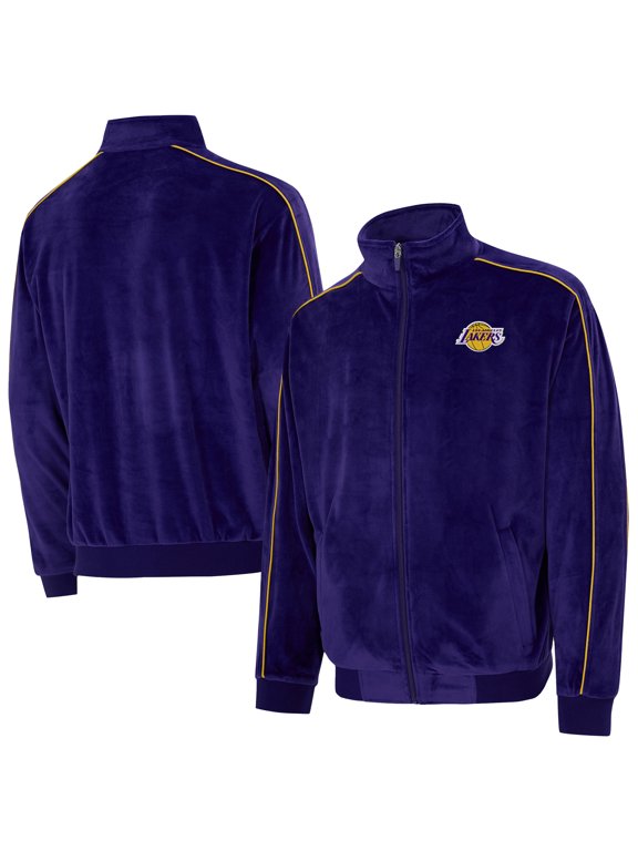 Unisex Concepts Sport Purple Los Angeles Lakers Archives Velour Full-Zip Jacket