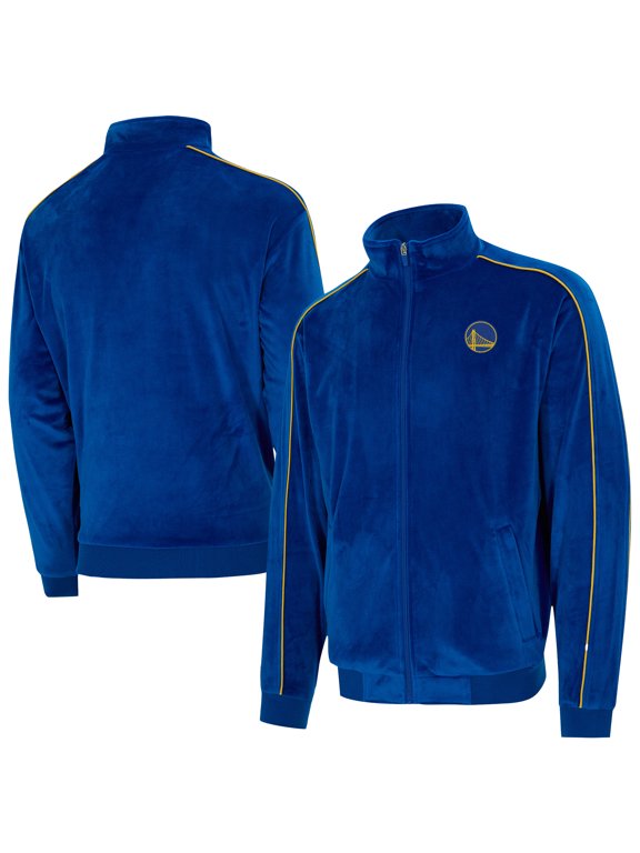 Unisex Concepts Sport Royal Golden State Warriors Archives Velour Full-Zip Jacket