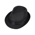 thumbnail image 1 of Unisex Cool Summer Panama Fedora Trilby Hat Short Brim, 1 of 4