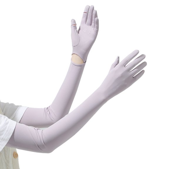 Unisex Cooling Hand Gloves Sun Protective Cooling Short/Long Gloves for Sports