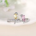 thumbnail image 1 of Unisex Copper Ring Bird Design Geometric Statement Ring Electroplated Fashion Jewellery Gift for Women and Men, 1 of 5