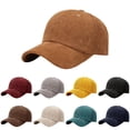 thumbnail image 1 of Unisex Corduroy Baseball Cap Men Women Vintage Low Profile Hat Classic Spring Summer Grey One Size, 1 of 1