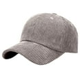 thumbnail image 1 of Unisex Corduroy Thick Warm Windproof Winter Hats Baseball Cap For Men And Women Casual Daily Wear,Size:One Size, 1 of 8