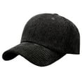 thumbnail image 1 of Unisex Corduroy Thick Warm Windproof Winter Hats Baseball Cap For Men And Women Casual Daily Wear,Size:One Size, 1 of 8