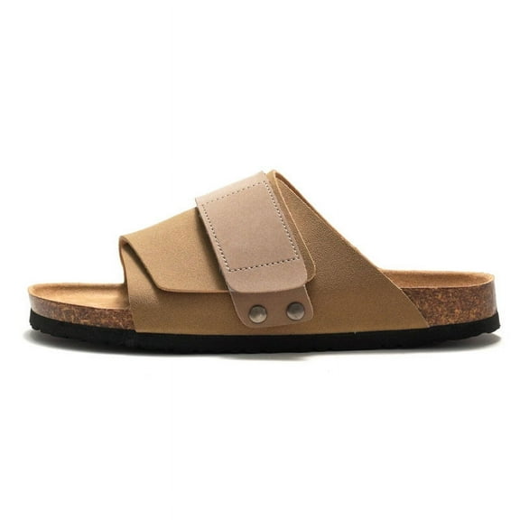 Unisex Cork Sandals Beach Slides for Men & Women Couple Matching Summer Shoes