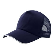 Unisex Cotton Baseball Cap with Mesh Back   Lightweight Hat for Sports, Travel & Casual Style Under 5$, Yubnlvae Mens And Womens Summer Cotton Back Net Hat , Navy, One Size