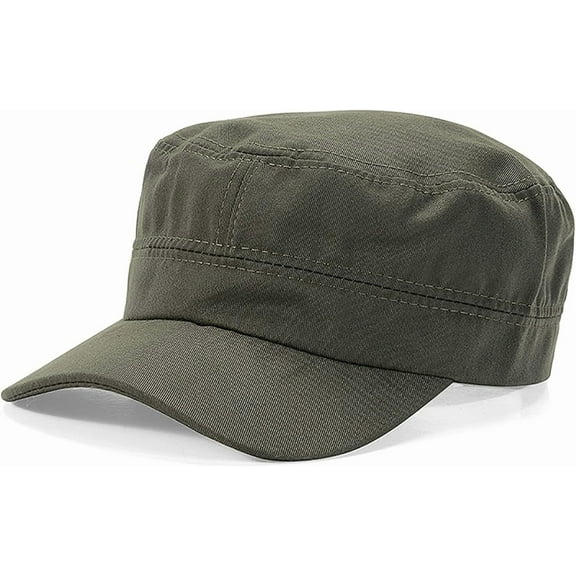 Unisex Cotton Basic Cadet Army Cap Everyday Military Style Hat