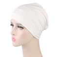 thumbnail image 1 of Unisex Cotton Beanies Soft Sleep Cap for Hairloss Cancer Chemo for Men Women, 1 of 7