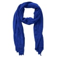 thumbnail image 1 of Unisex Cotton Blend Crinkle Scarf Ladies Lightweight Long Soft Scarves Wrap Head Scarf with Fringes Shawl for Summer Fall Winter 35"x70", 1 of 4