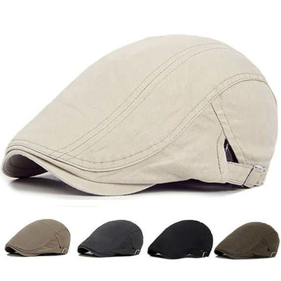 Unisex Cotton Foldable Newsboy Hats Flat Driving Berets Hat Dad Cap for Men Women