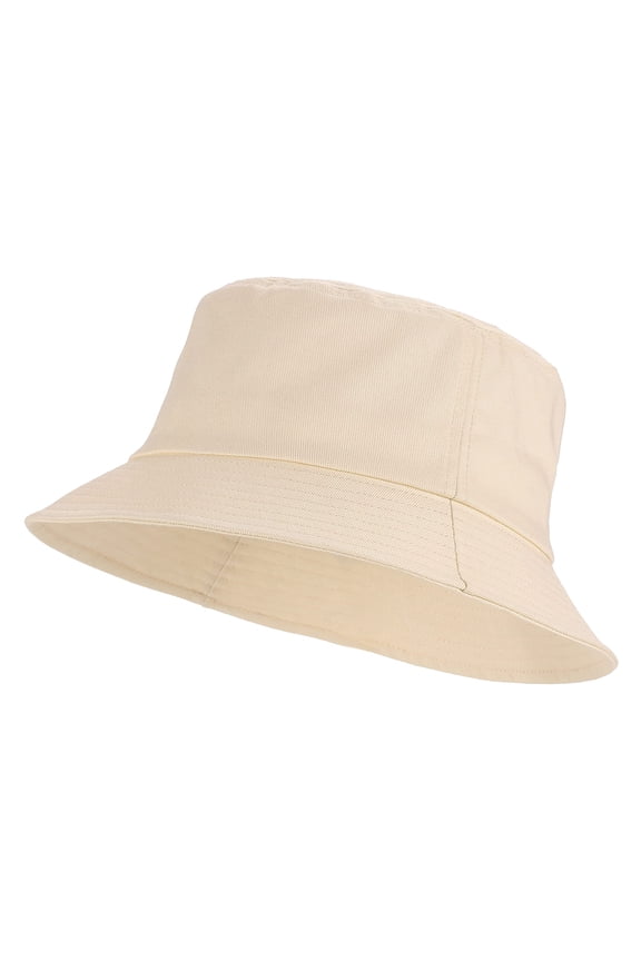Unisex Cotton Packable Bucket Hat Sun Hat Plain Colors for Men Women