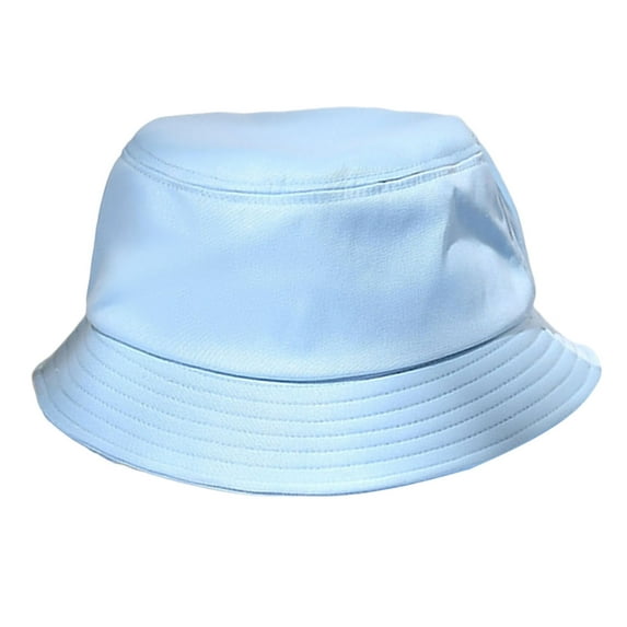 Unisex Cotton PackableWide Brim Round Dome Bucket Hat Sun Hat Plain Colors Solid Color Fisherman Hat for Men Women