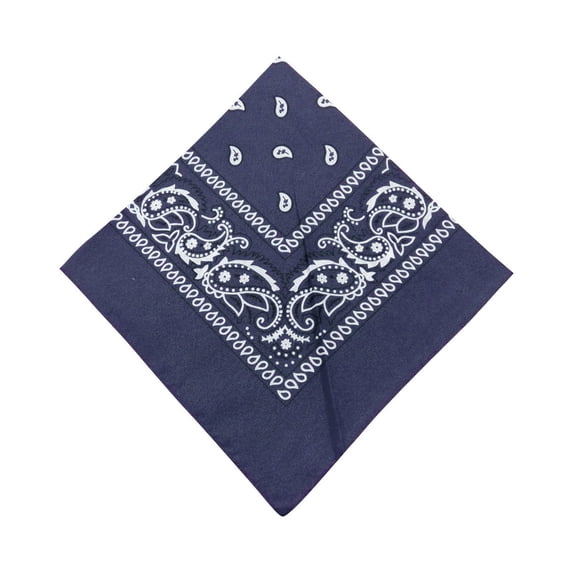 Unisex Cotton Paisley Tie-Dyed Square Bandana Headscarf, Vintage Breathable Pocket Square Hairband Hip Hop Face Mask Neck Wrap for Daily Fashion Styling
