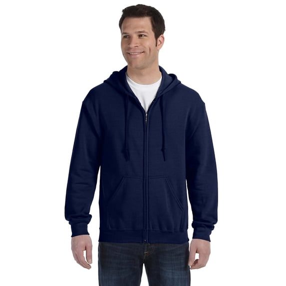Unisex Cotton/Poly (Full Zip) Hooded Sweatshirt-Heavy Blend
