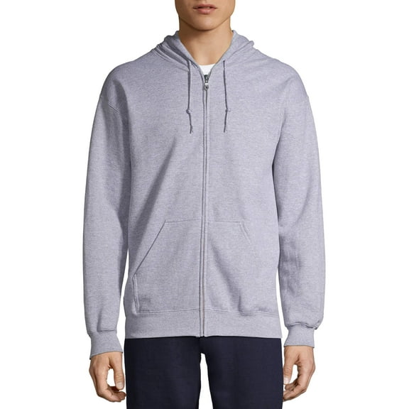 Unisex Cotton/Poly (Full Zip) Hooded Sweatshirt-Heavy Blend
