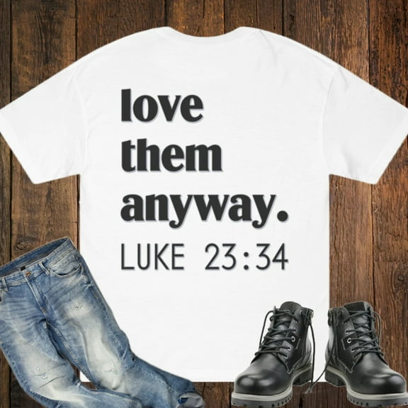 Unisex Cotton Tee, Bible Verse Shirt, Regular Fit, Short Sleeve Men's T-Shirt