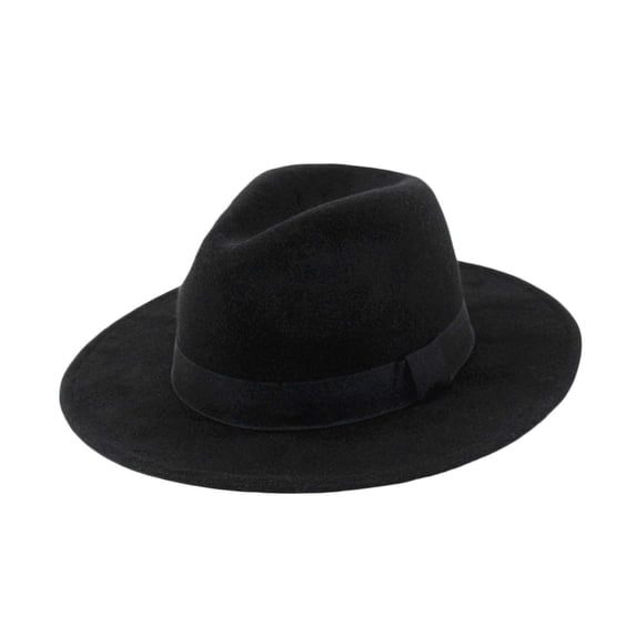 Unisex Cowboy Classic Fedora Hat For And Timeless Elegant Wide Brim Sun Winter Warmth Casual Dressy Occasions Black One Size