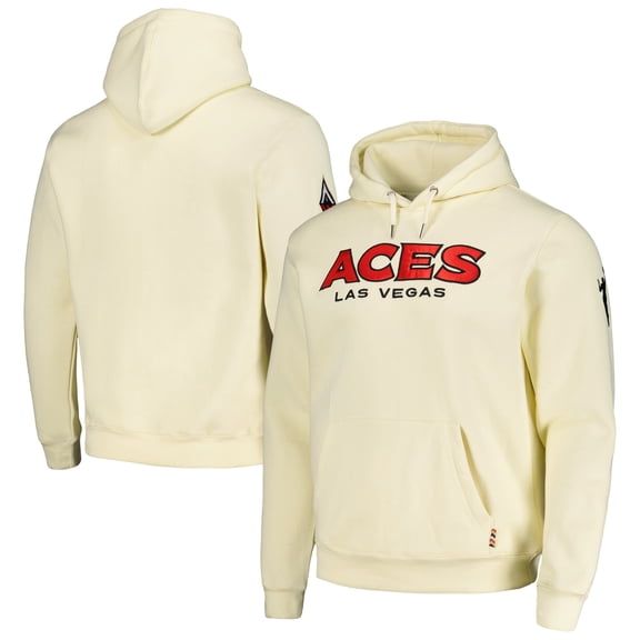 Unisex Cream Las Vegas Aces Core Pullover Hoodie
