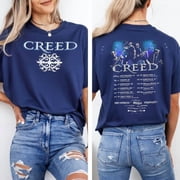 Unisex Creed Tour 2026 Shirt, Creed Band Tour Tee, Rock Concert T-Shirt, Creed Reunion Tour 2026, Vintage Music Fan Gift GrolyTee T-shirt S-5XL
