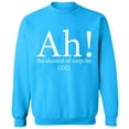 thumbnail image 1 of Unisex Crewneck Sweatshirt, Ah The Element of Surprise, Custom Sweater, Slim Fit, Long Sleeve Sweater - Sapphire Small, 1 of 2