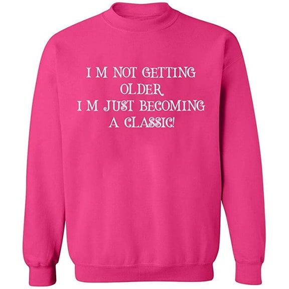 Unisex Crewneck Sweatshirt, Becoming a Classic, Slim Fit, Long Sleeve Sweater - Heliconia Large