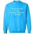 thumbnail image 1 of Unisex Crewneck Sweatshirt, Becoming a Classic, Slim Fit, Long Sleeve Sweater - Sapphire X-Large, 1 of 2