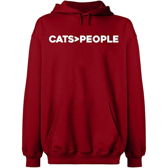 Unisex Crewneck Sweatshirt, Cats>People, Slim Fit, Long Sleeve Sweater - Antiquee Cherry Small