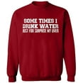 thumbnail image 1 of Unisex Crewneck Sweatshirt Custom Sweater Slim Fit Long Sleeve Sweater - Antiquee Cherry Small, 1 of 2