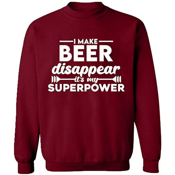 Unisex Crewneck Sweatshirt,, Custom Sweater, Slim Fit, Long Sleeve Sweater - Cardinal Red 2X-Large